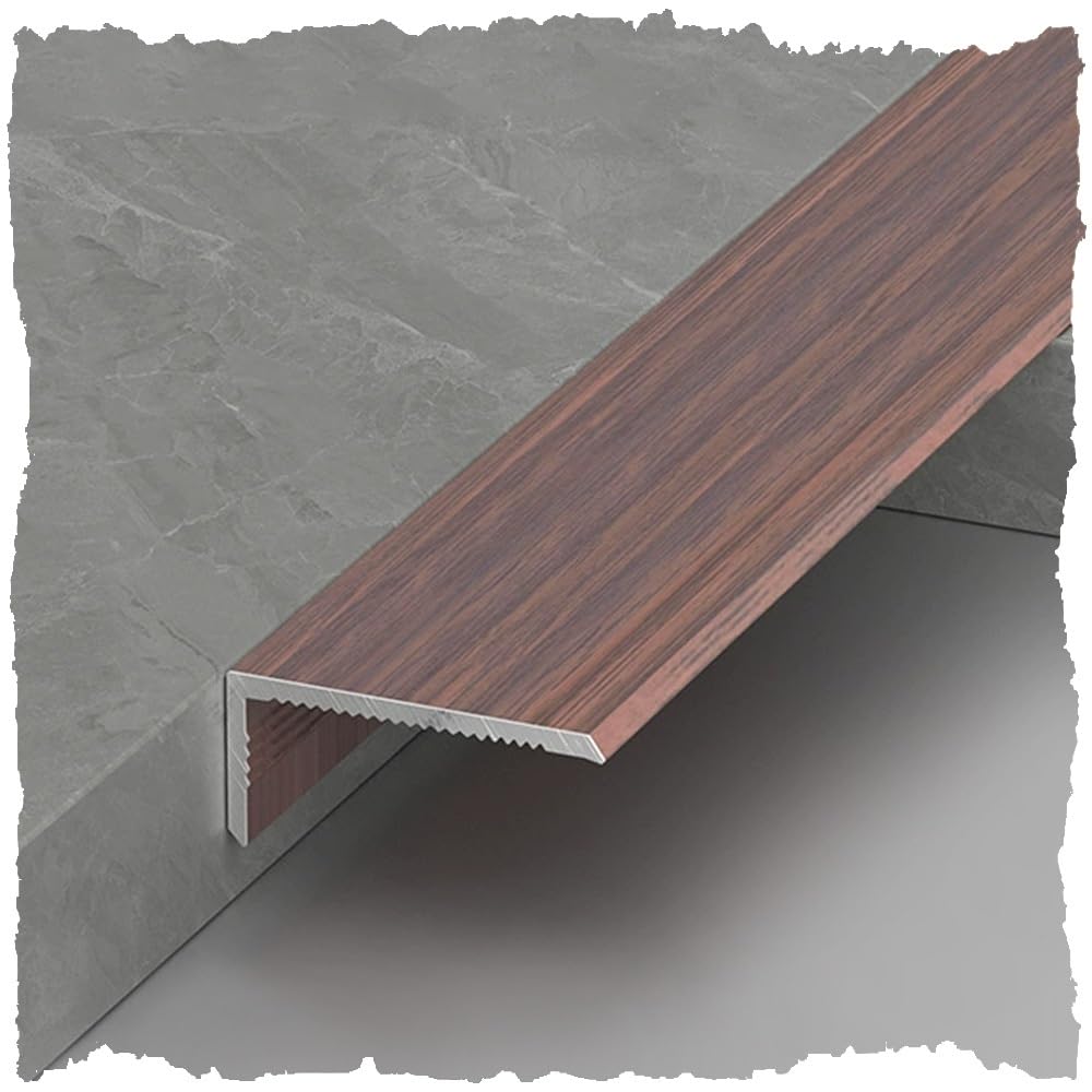 Moldura de escalera antideslizante de metal para suelos dañados o resbaladizos