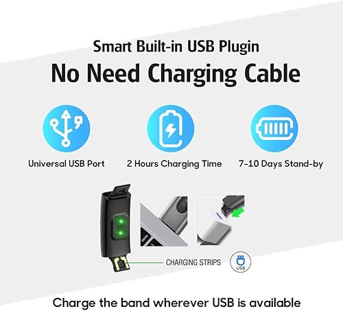 Miniatura 7 de ZURURU Rastreador de fitness con presión arterial monitor de salud del sueño para hombres y mujeres reloj de seguimiento de actividad impermeable