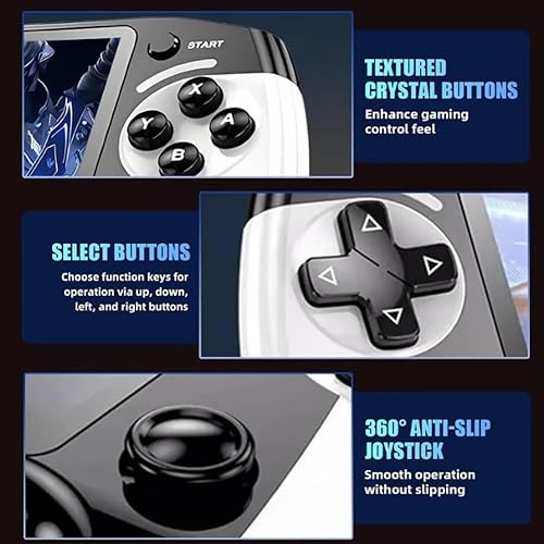Miniatura 6 de X9 - Consola de juegos de mano retro, pantalla HD IPS portátil de 5.5 pulgadas, 64 GB 20000 + juegos incorporados, 10 emuladores, gamepad compatible