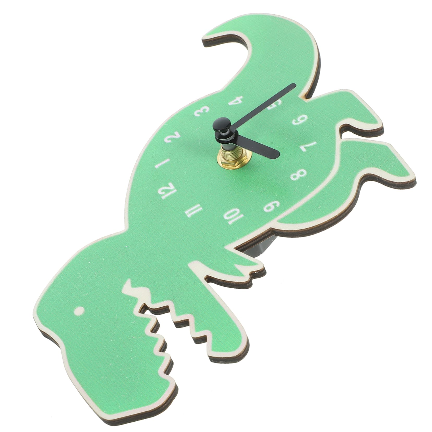 PRETYZOOM 5St Dinosaurier-Uhr Nachttischuhren Ticken Kinderzimmer Outdoor-Wanduhr Retro lernuhr kinderlernuhr wanduhr Kind wanduhre Innenwanduhr Cartoon-Dinosaurier-Wanduhr Holz Green