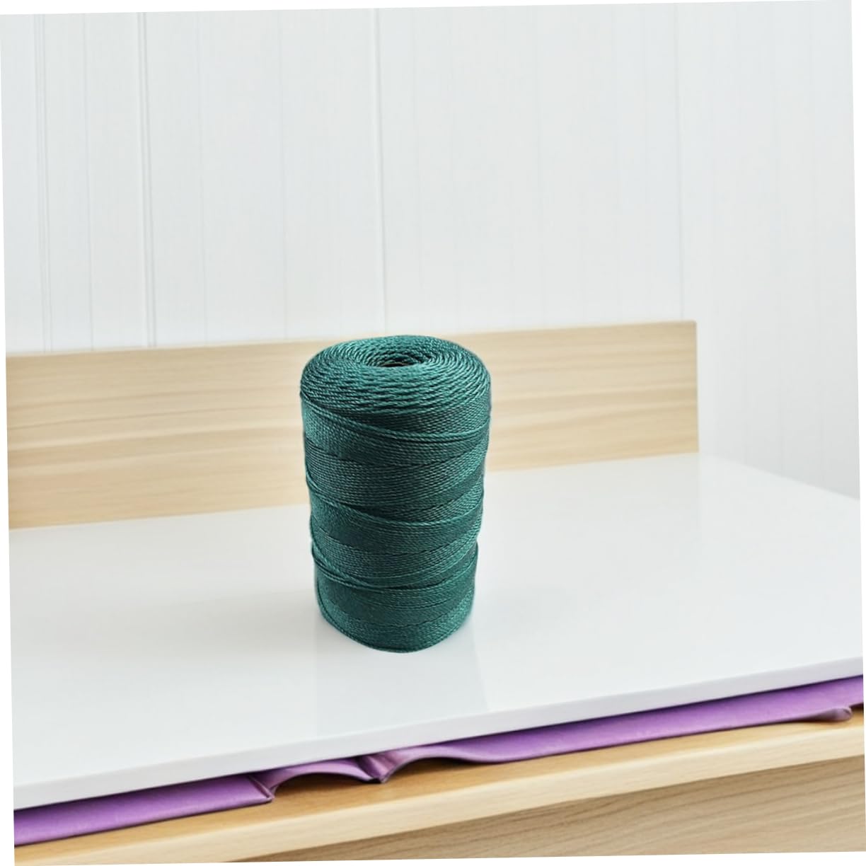 TOYANDONA 2 Cuerdas de Nylon Trenzado para Reparación de Redes de Pesca, Resistentes y Ligeras, Ideales para Lagos y Ríos, Color Verde, Pack de 2 Piezas