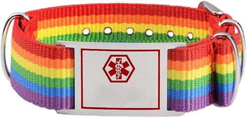 LinnaLove Medical Alert Bracelets for men and women 6"-8.5" Adjustable Sport Stainless Steel ID Bracelets Engraved Medic Info