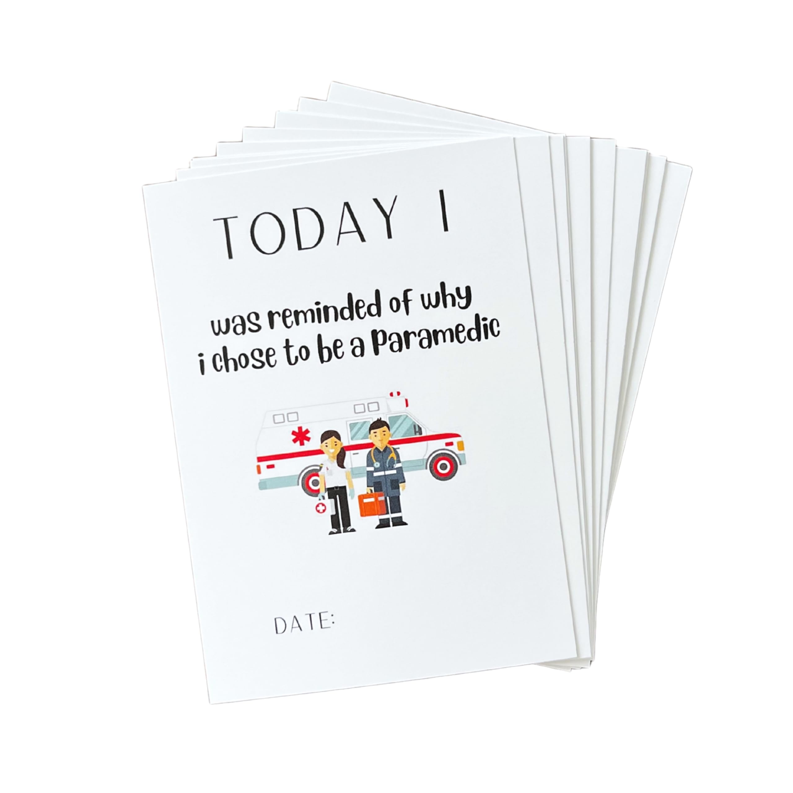 Student Paramedic Milestone Cards, Achievement Tracking Cards, Student Paramedic Gifts, Gift for Student, Set of 20 (Handpacked in Standard Packaging) (Standard Packaging) - Image 4
