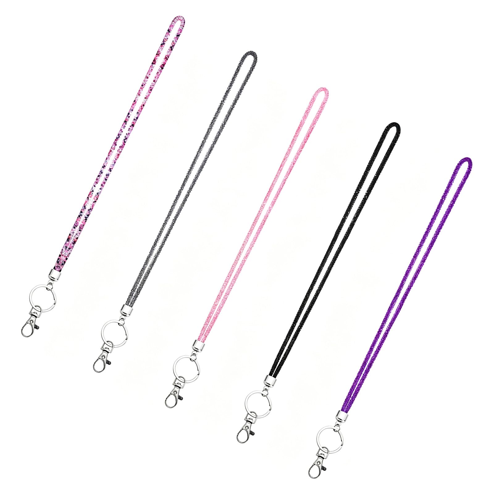 our fave Rhinestones Decoration Name Card Lanyard Work Name Card Badges Neck Strap for Business Meeting Visiting Information Neck Strap
