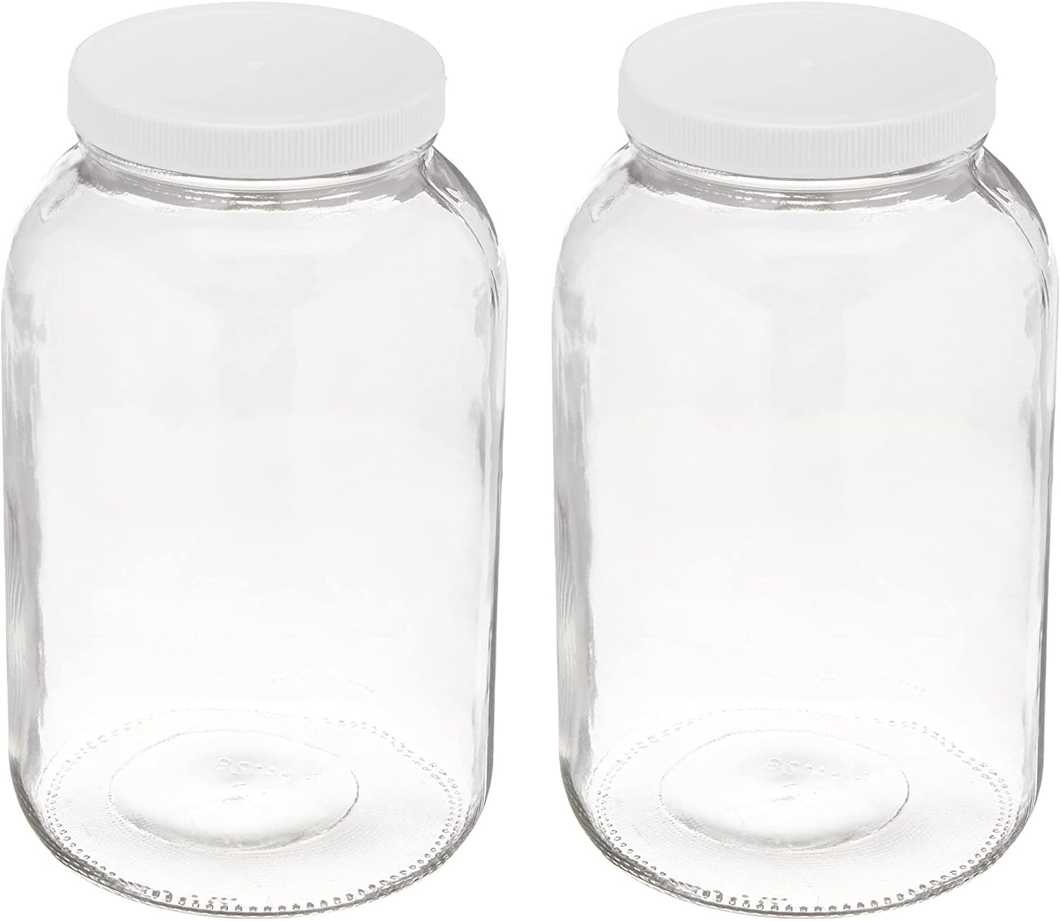 North Mountain Supply Clear Glass Jar, 1 Gallon, Case of 2