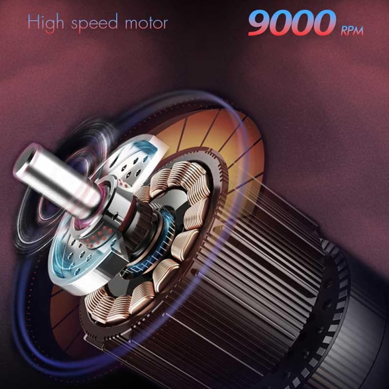 Image of WMARK NG-7982 Dark Warrior 9000 RPM High-Speed Premium Shaver Cordless IPX6 Waterproof Wet & Dry Shaver for Face Care Beard Trimmer Super-Fast Charge 200 mins Runtime LED Digital Display, Model 30