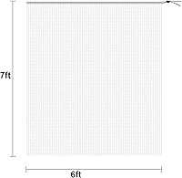 Vista 2 de Malla de barrera de insectos de 6 x 7 pies con cordón de ajuste, cubierta para plantas para proteger plantas, frutas, flores de insectos que se