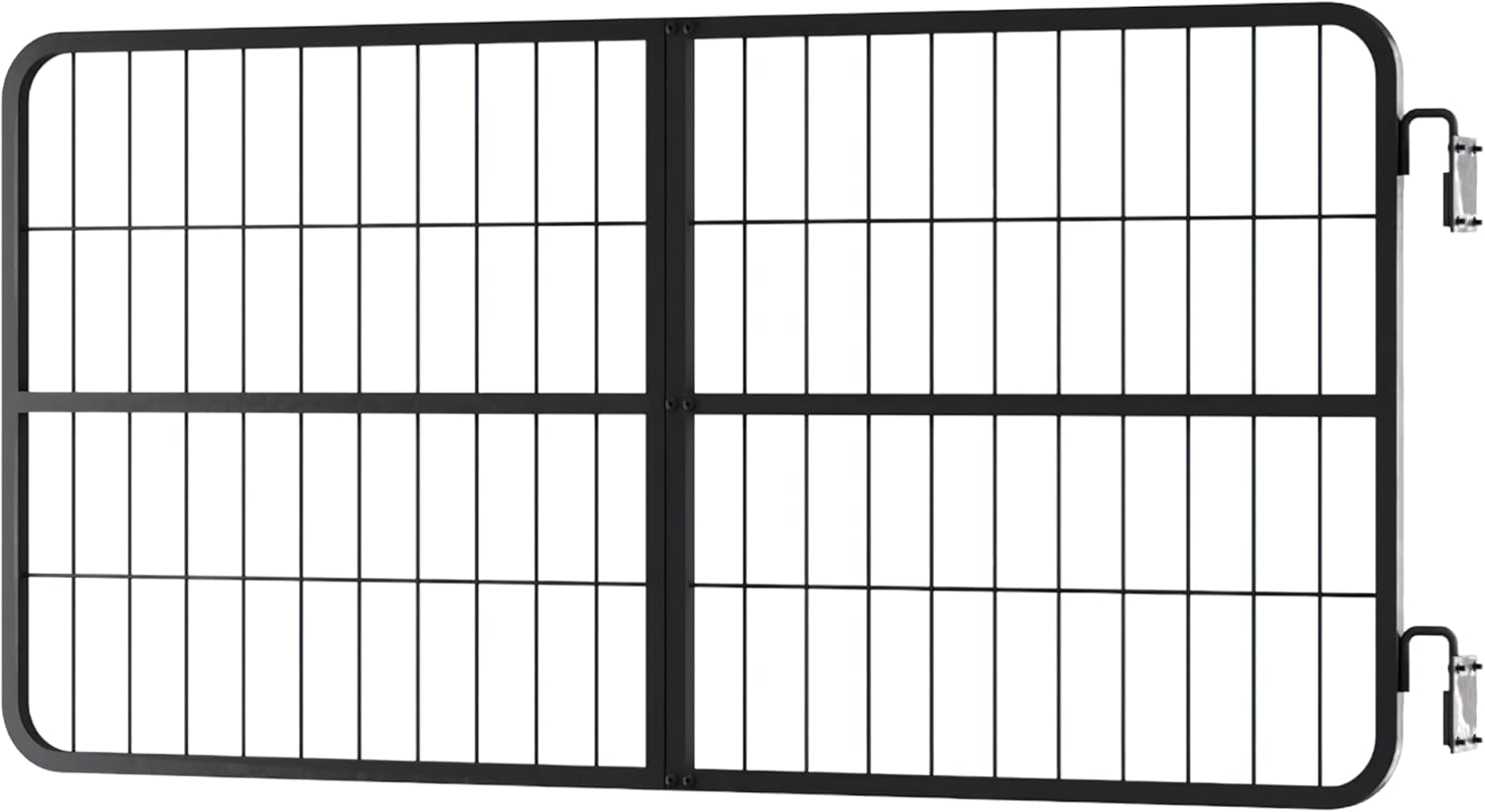 48" Wide × 24“Hige Heavy Duty Steel Horse Stall Gate, Horse Stall Guard Accessorie, Hardware Kit Include 1" Thick Steel Frame Panel, Fits Standard Barn Doorways