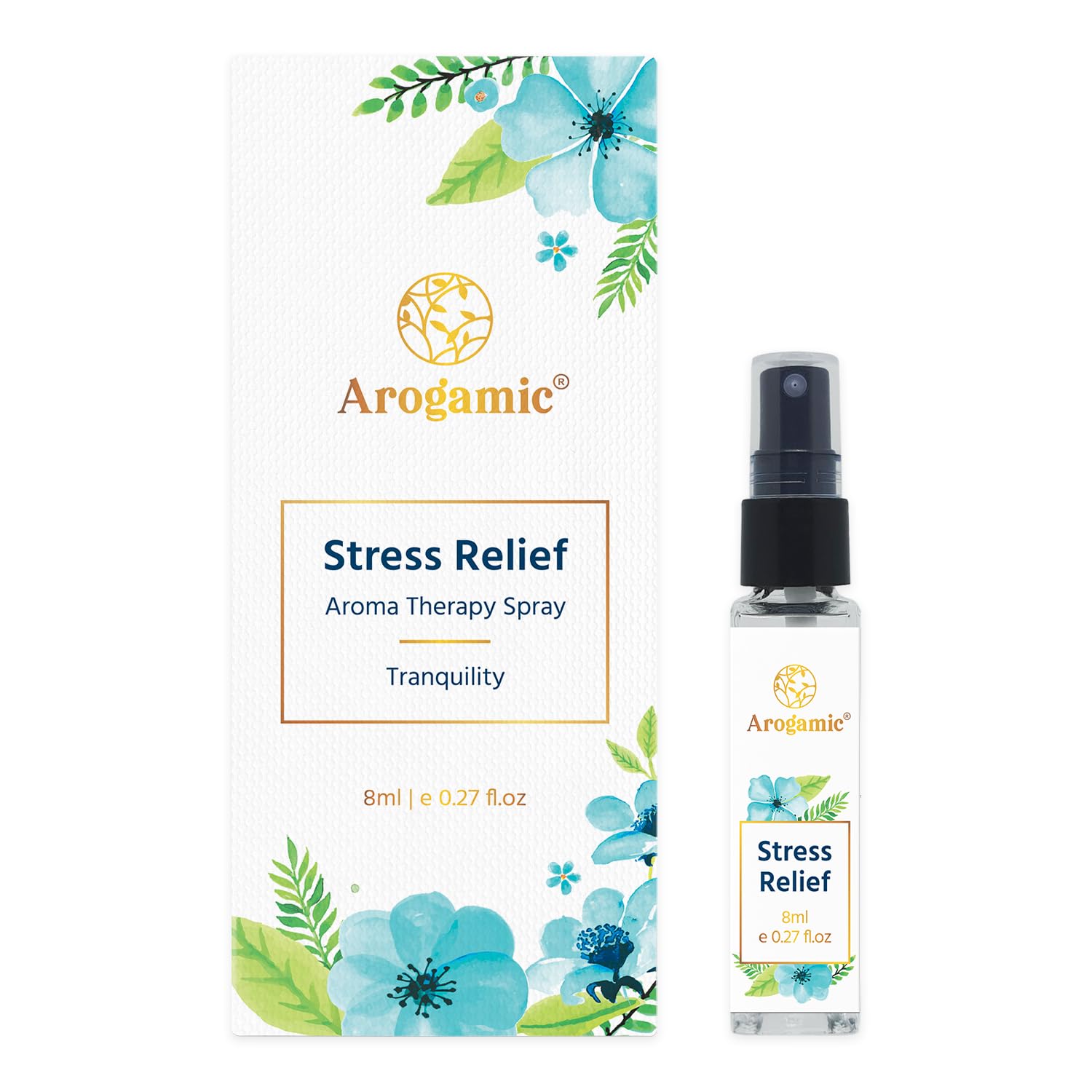 Stress Relief Aromatherapy Spray For A Calm Mind, Prepared Using Therapeutic Grade Essential Oils (8 ml)