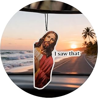 4 x "Jesus I Saw That" Car Air Fresheners