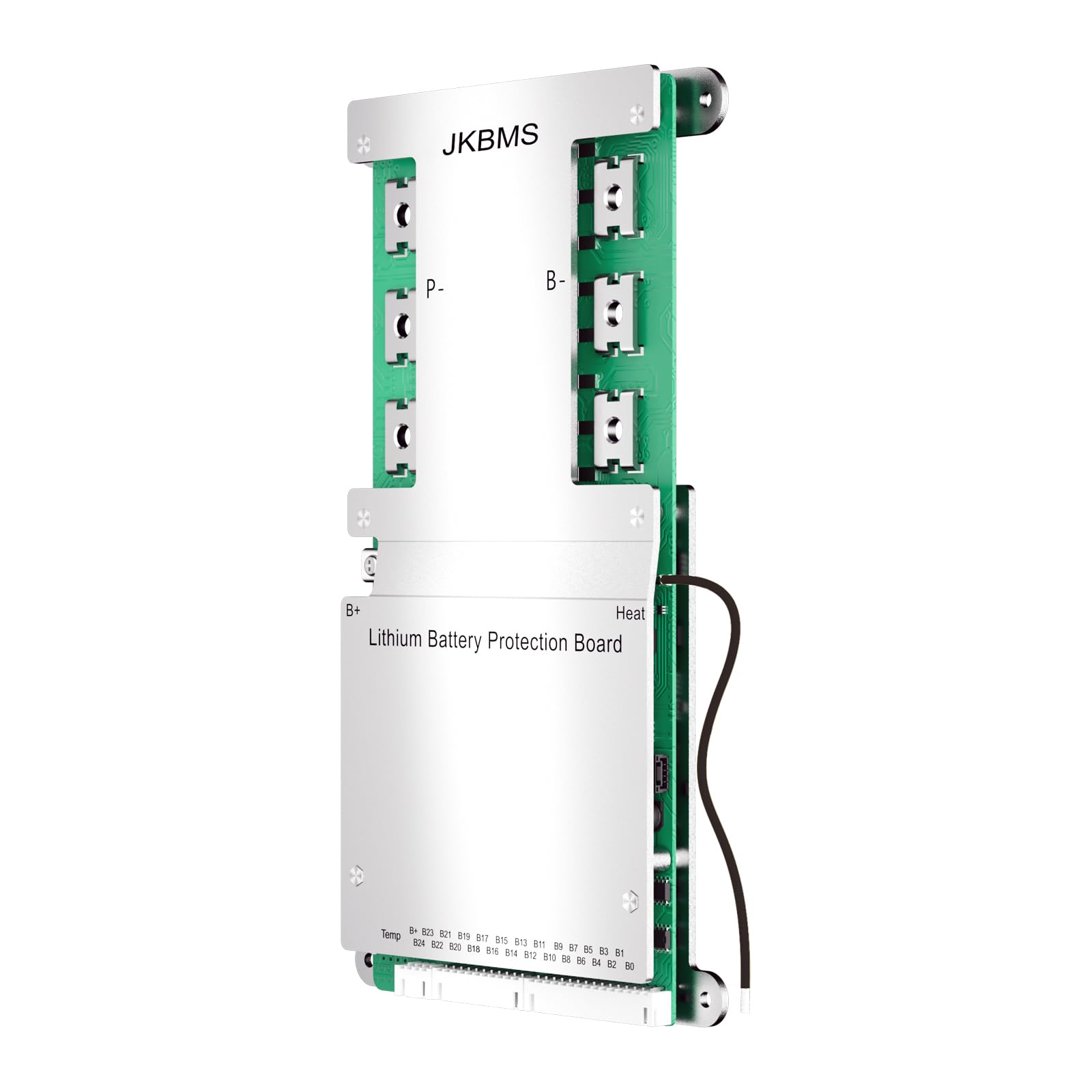 JKBMS Smart BMS con Heat Can RS485 8S-24S 24V-72V 300A 2A Activo Balance BMS con Placa de protección de batería Bluetooth para baterías de Litio LiFePO4 y LTO (JK-B2A24S30P-HC)