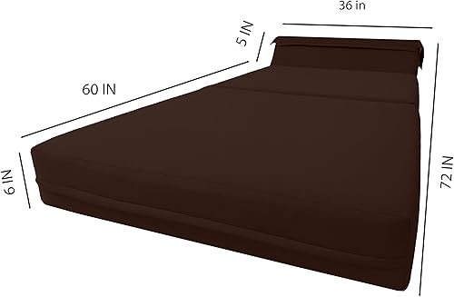 Miniatura 68 de Sofá cama plegable color gris de espuma, 6 pulgadas. Grosor x 32 pulgadas, ancho x 70 pulgadas. Cama de Invitados, cama plegable con espuma de alta