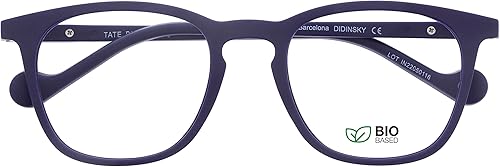 Miniatura 1 de Lentes de lectura para la presbicia para hombre y mujer, anti luz azul, táctiles de goma, patillas flexibles y lentes antirreflectantes. Indigo +1.5
