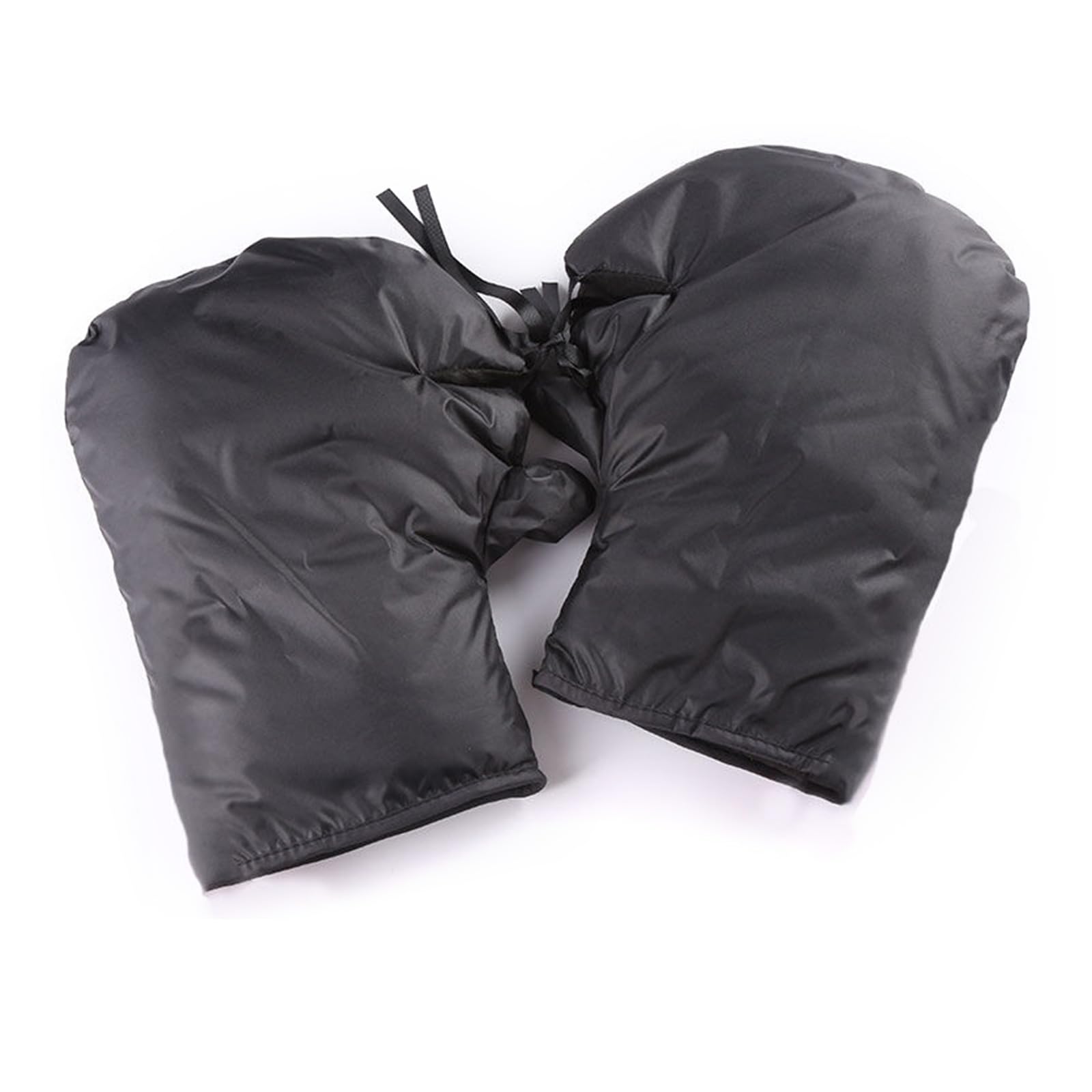 Jojnsha Boys Black Windproof Hand Muffs Outdoor Sports Mittens Kids Hand Warmer Scooter Gloves Biking Essential For Cold Weather