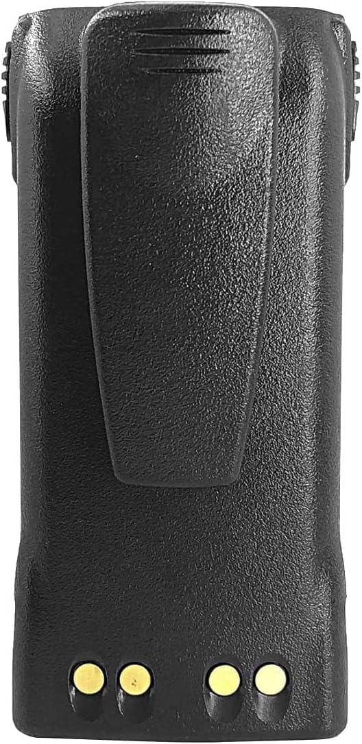 5Pcs HNN9013 HNN9013D 2600mAh Li-ion Battery Pack for HT1250 HT1250-LS HT750 HT1225 HT1550 PR860 GP328 GP338 PRO5150 MTX9250 MTX850 MTX850LS MTX950 MTX960 MTX8250 Portable Radio with Belt Clip