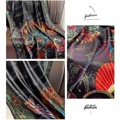 Image of Aufeel Fashion Scarves 100% Silk Felling Scarf Long Lightweight Sunscreen Shawls Wrap for Women Hair Scarves