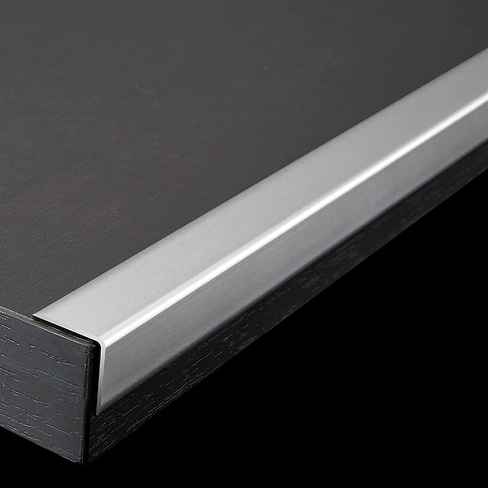 KEuLen Profilo di Transizione, Striscia di Soglia, Strisce di Rivestimento for Protezione Bordi for Scale a Forma di L, Strisce di Protezione for Scale/gradini/Angoli di Sicurezza(Silver)