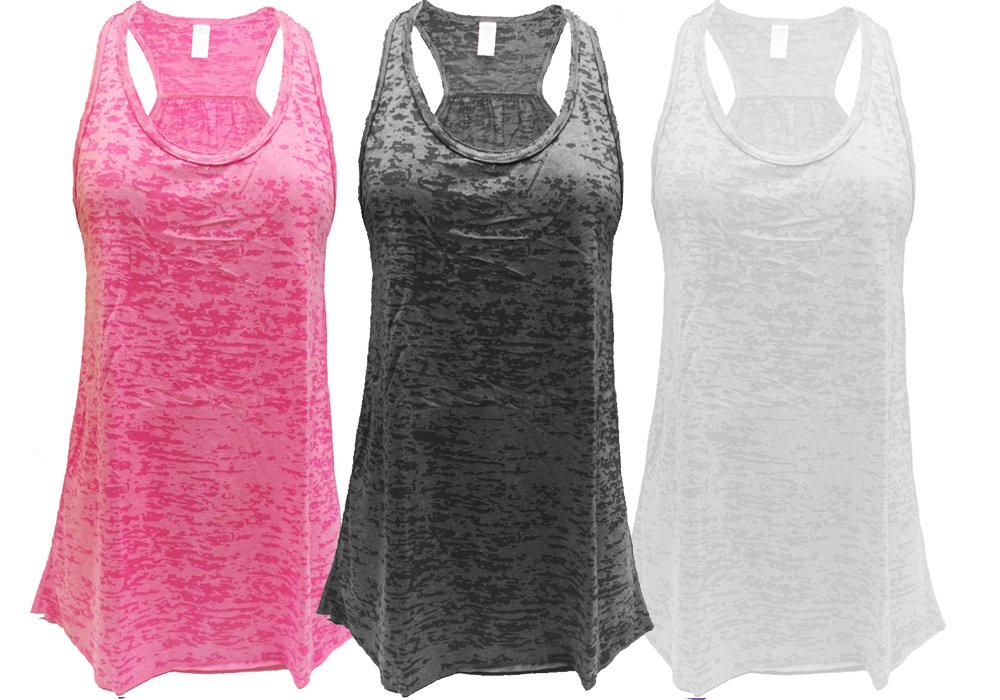 Epic MMA GearFlowy Racerback Tank Top, Regular and Plus Sizes Pack of 3