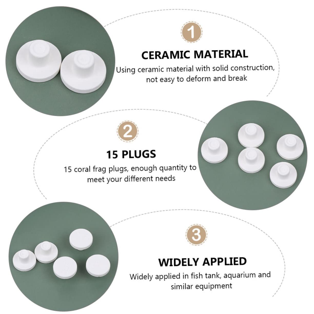 POPETPOP 45stücke Korallen-Plugs Keramik Coralline Basen Für Aquarien Für Zucht Und Dekoration Von Lebenden Korallen Passend Für Kleine Ritzen Und Spalten