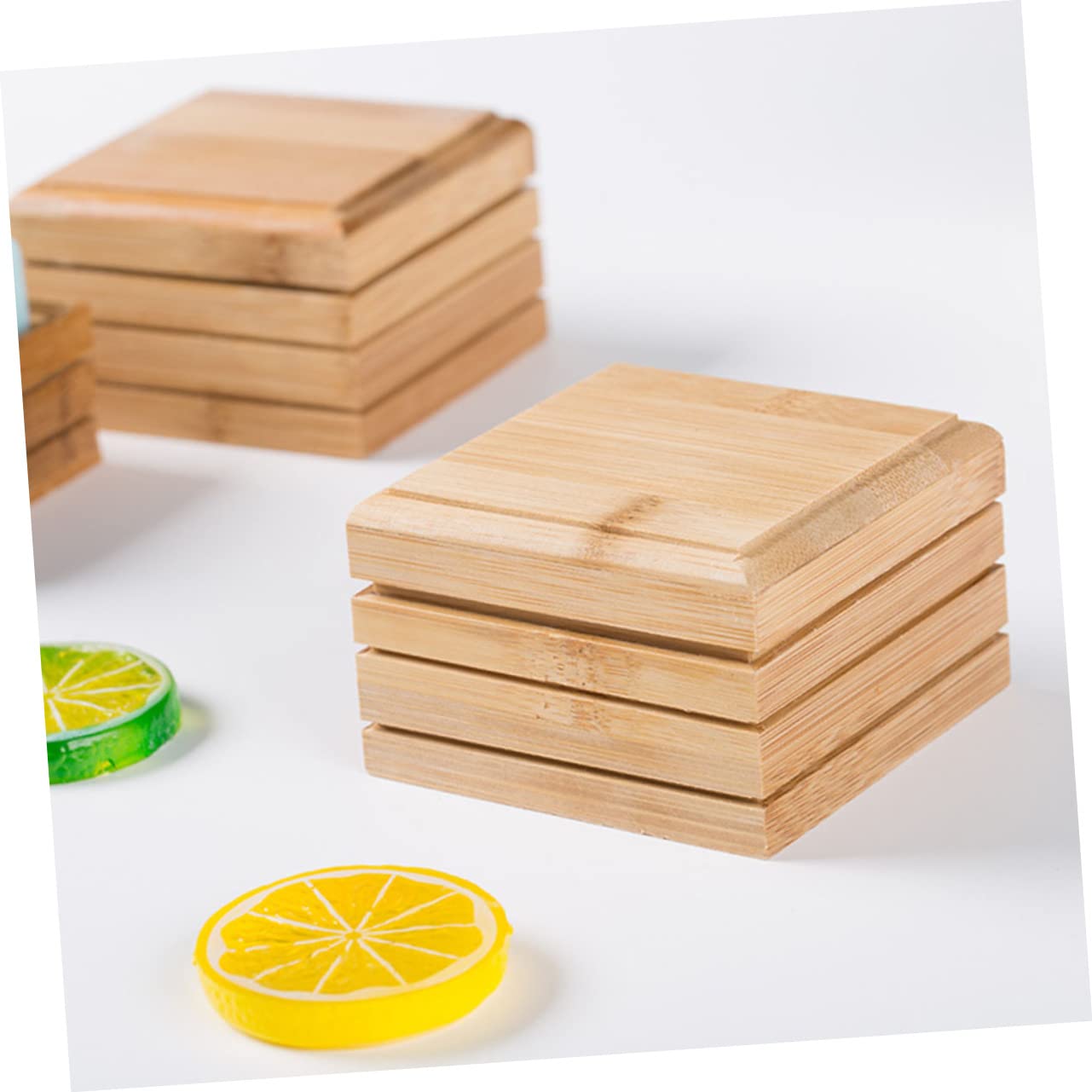 WOONEKY 4piezas Jabonera De para Drenaje Soporte De Jabón Natural para Baño y Cocina Diseño y Estético Mantiene Jabón y Seco