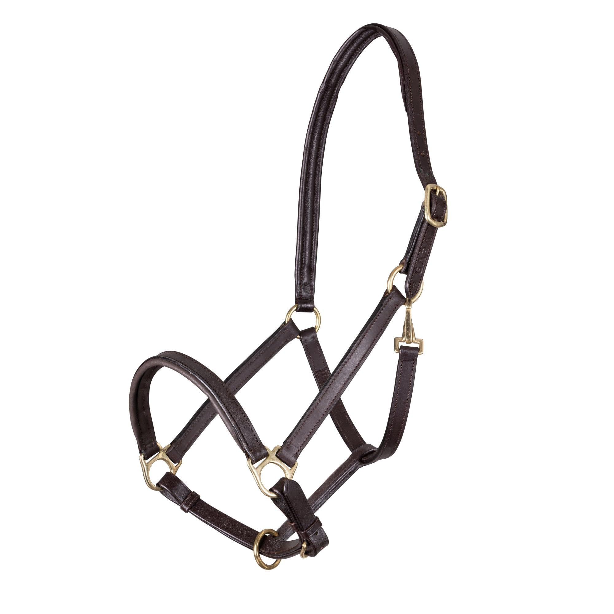 Shires Ragley Lined Leather Headcollar Pony Black