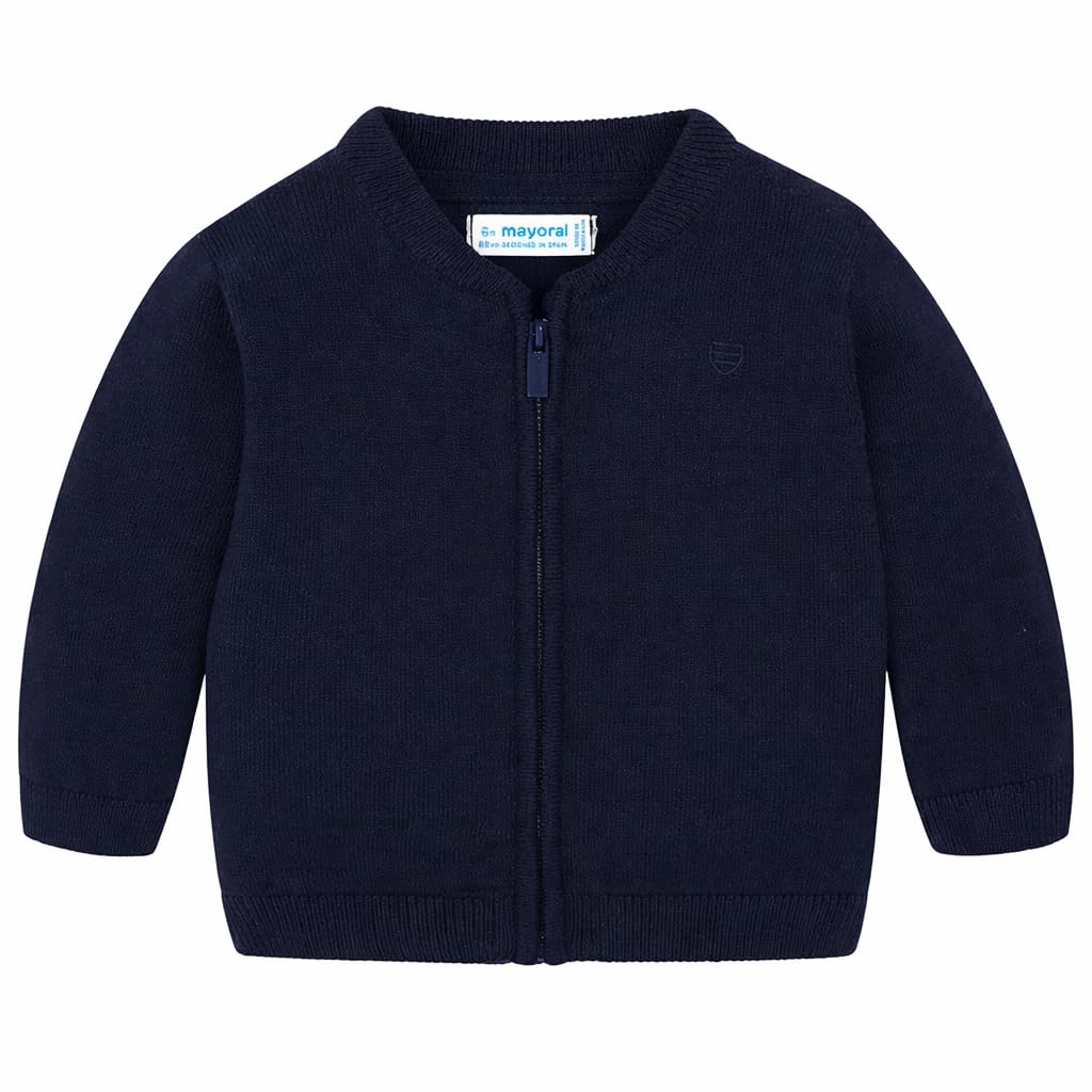 Generico Cardigan Baby con Zip – Maglia in Cotone Morbido a Manica Lunga per Neonato