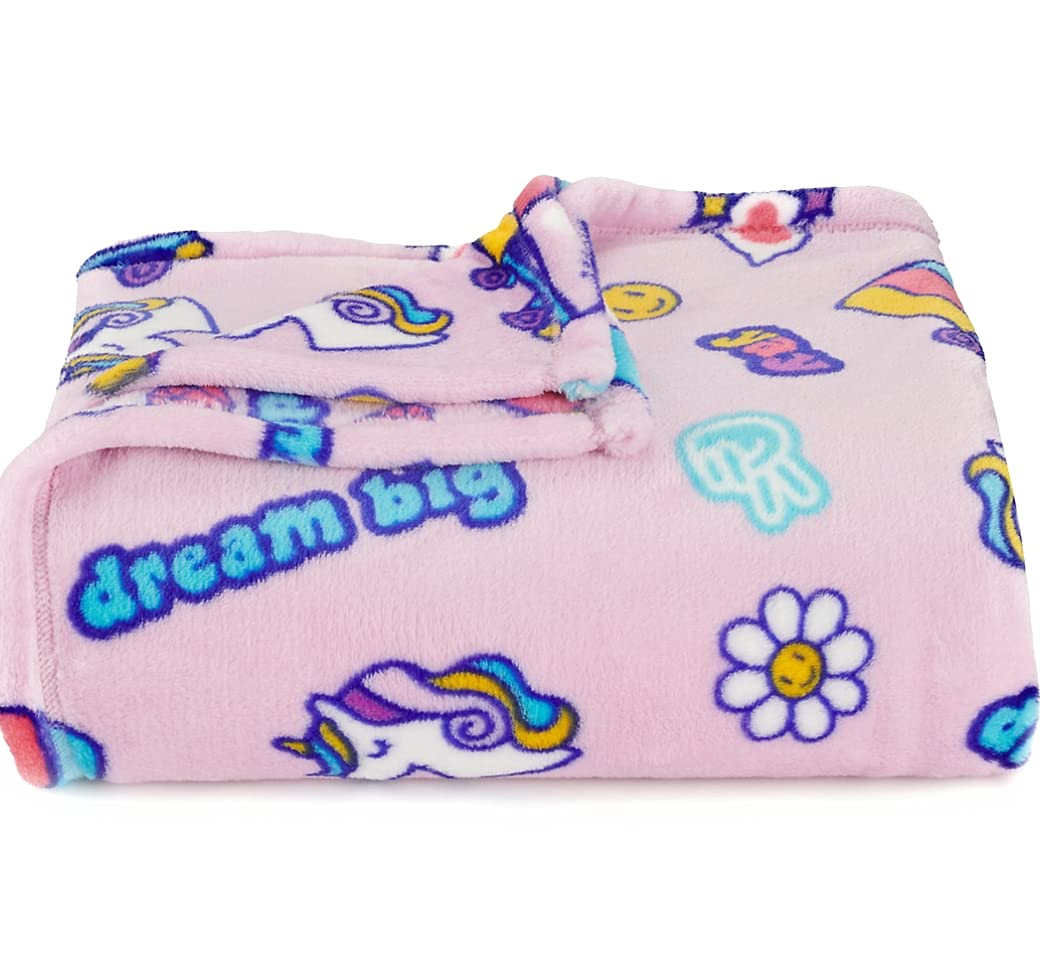 Amazon.com: The Big One Plush Throw Blanket Oversized 5'x6' (Unicorn  Stickers) : Home u0026 Kitchen