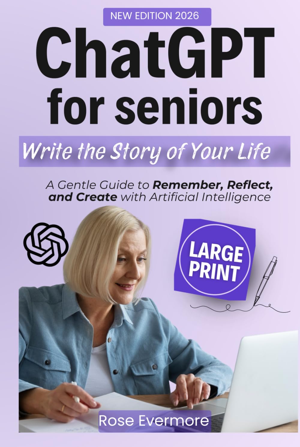ChatGPT for Seniors: Write the Story of Your Life – A Gentle Guide to Remember, Reflect, and Create with Artificial Intelligence