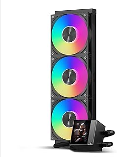 PCCOOLER efroidisseur liquide pour processeur, 360 mm AIO, pompe haute performance, écran IPS 2,4