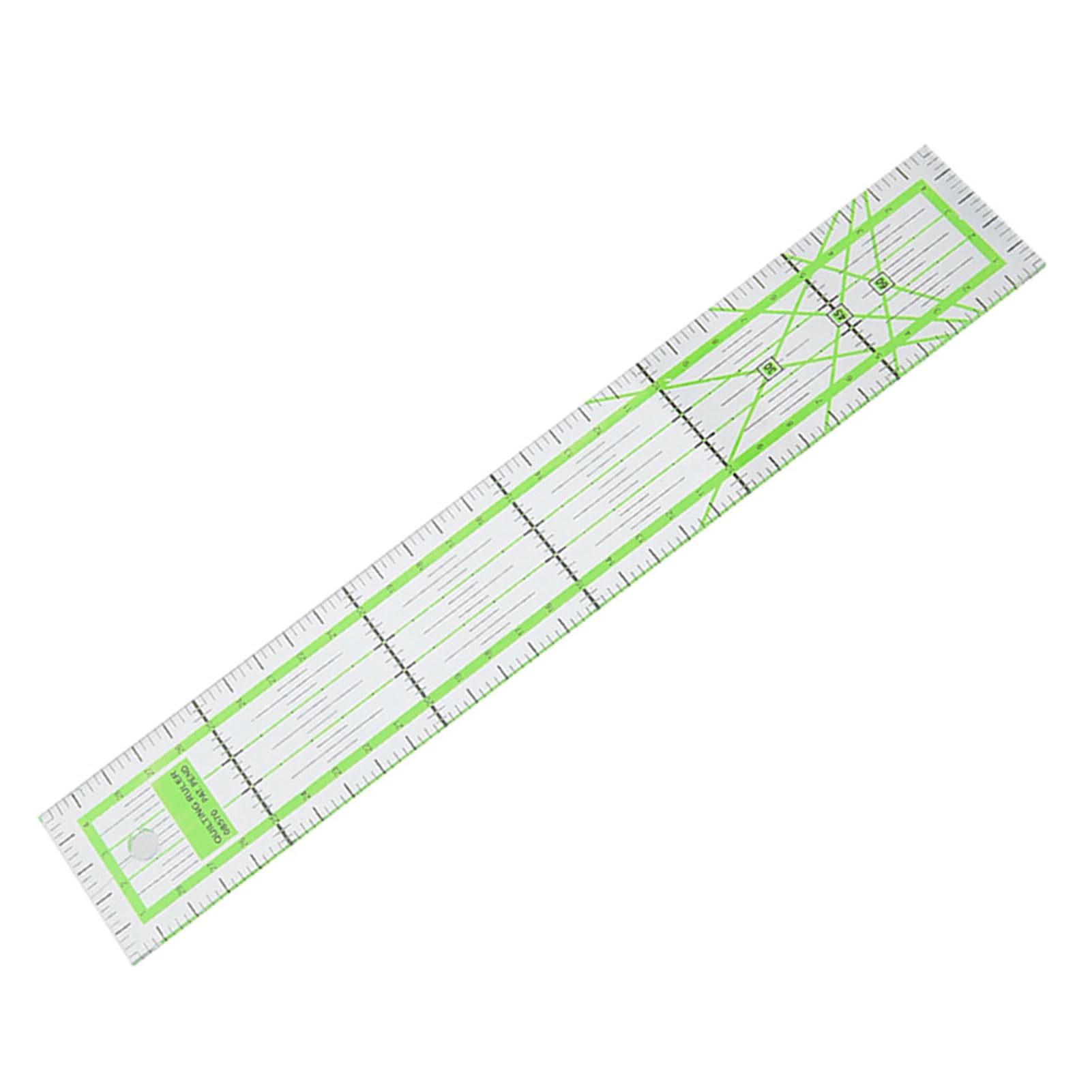 Righello per trapuntatura, 5 x 30 cm, in acrilico, per un facile taglio