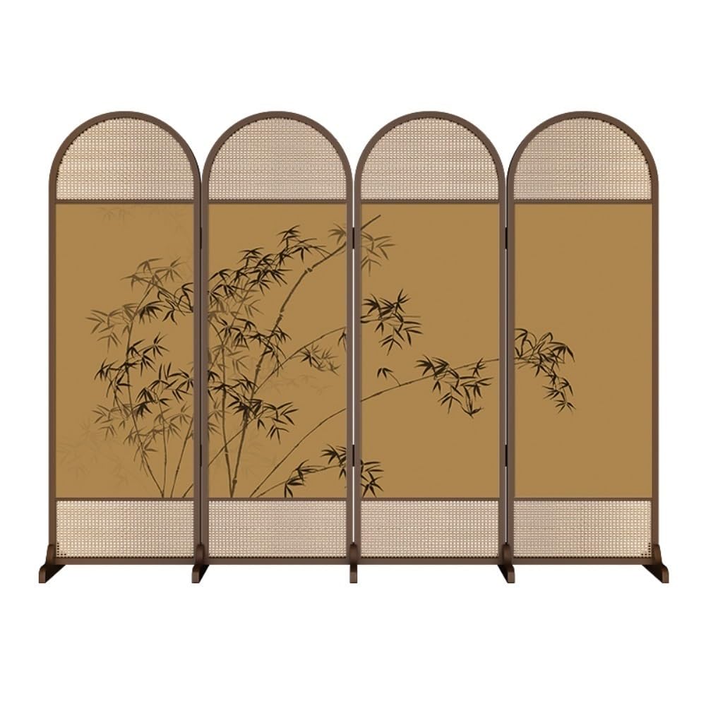 Privacy Screen Creative Retro Screen Partition Decoration Living Room Porch Zen Tea Entrance Movable Room Divider