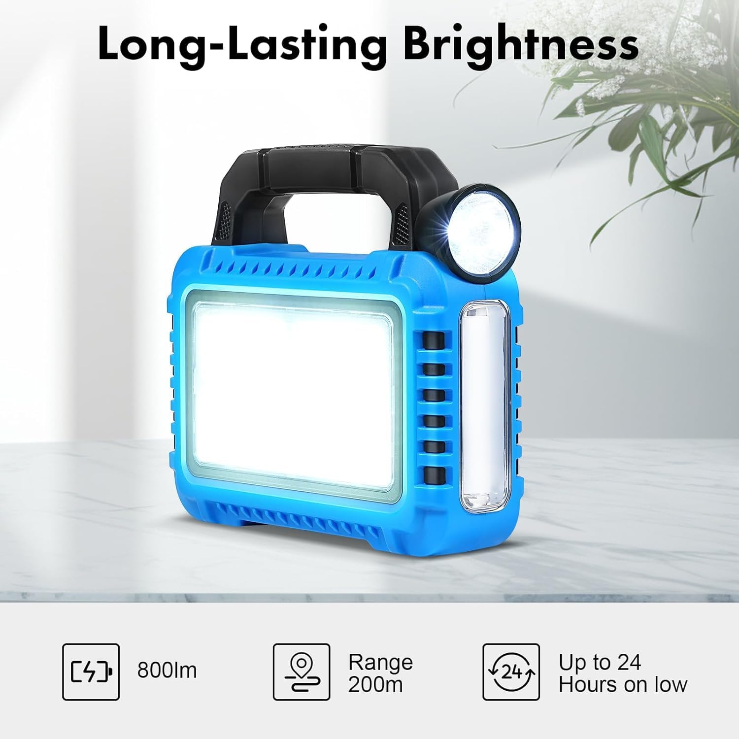 Portible Solar Multifunctional Lamp | 3-in-1 COB LED Camping Lantern with USB & Solar Charging | Waterproof Emergency Work Light for Outdoor Camping, Hiking, and Power Outages 4