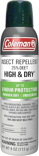 Coleman DEET Repelente de insectos 25 repelente de insectos Dry Deet 4 onzas Coleman DEET Repelente de insectos 25 repelente de insectos Dry Deet 4 onzas