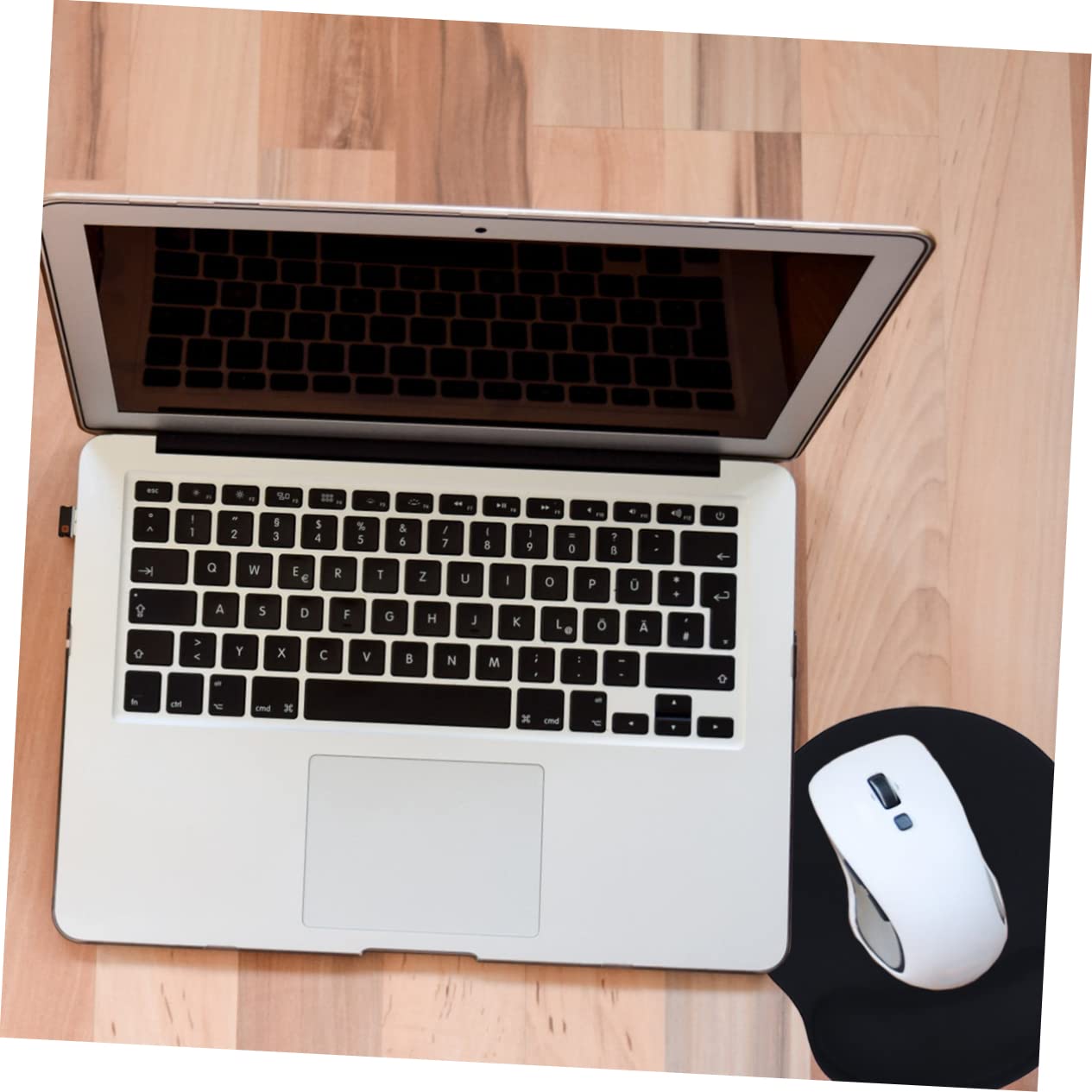 TEHAUX 2 Set 2 Pezzi poggiapolsi per lavorare keyboard pad tappetino mouse tapettino mouse Kit per tastiera e mouse polso ergonomico poggiapolsi per tastiera poggiapolsi del mouse Black