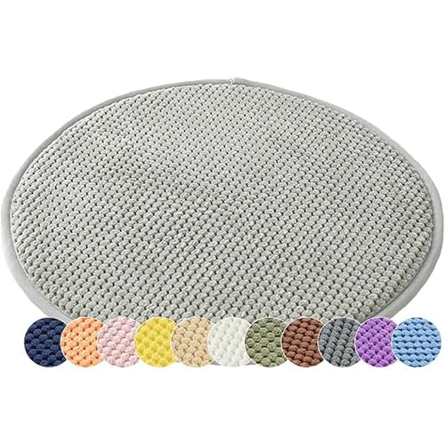 Round Chair Cushions 30x30cm (2-Pack) Non-Slip Corded Seat Cushions Soft Upholstered Pads for Home Garden Office - Comfortable and Stylish Seating Solution