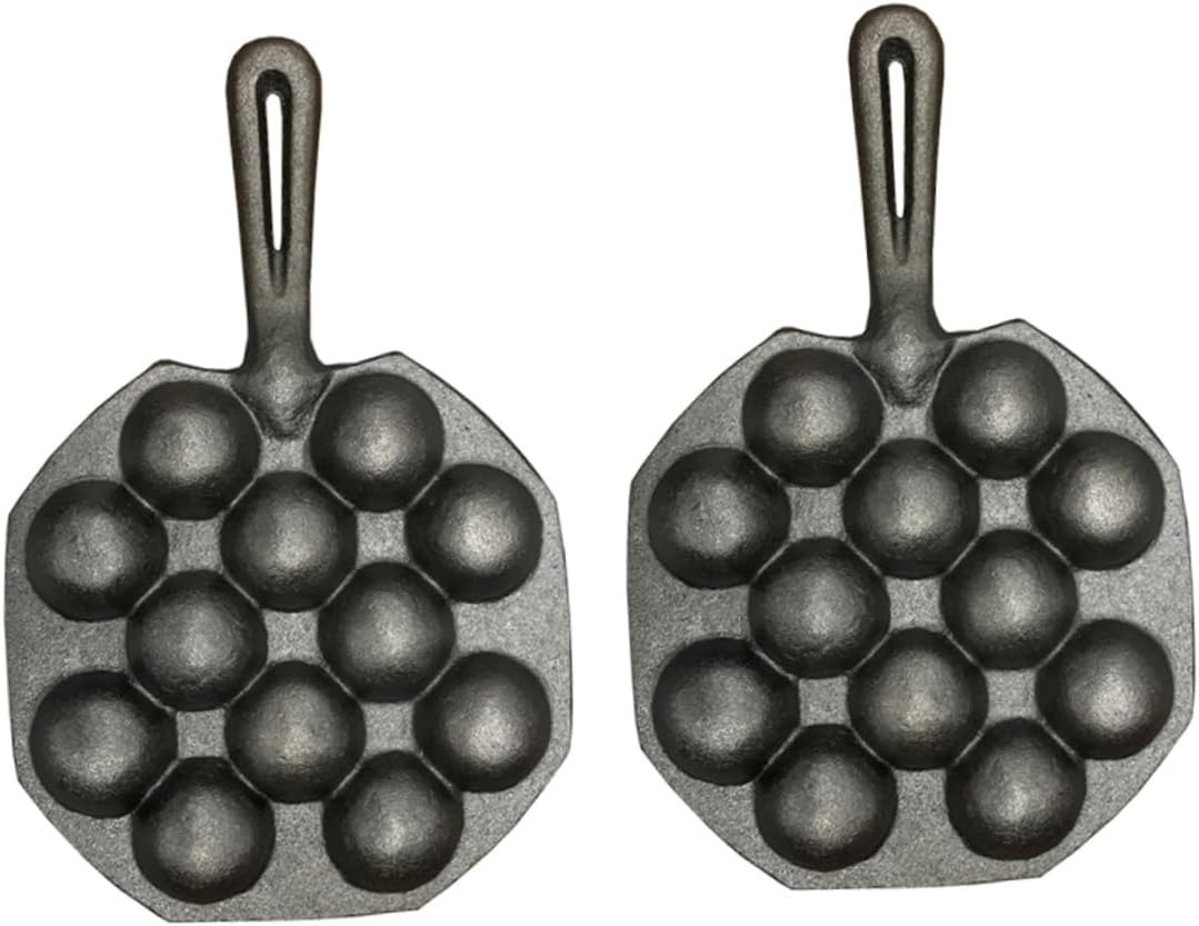 2pcs Meatball Making Mold Octopus Mold Escargot Baking Tray Nonstick Saucepan Roaster Pan Oven Snails Baking Plate Escargot Dish Baking Accessory Kitchen Gadgets Iron Black