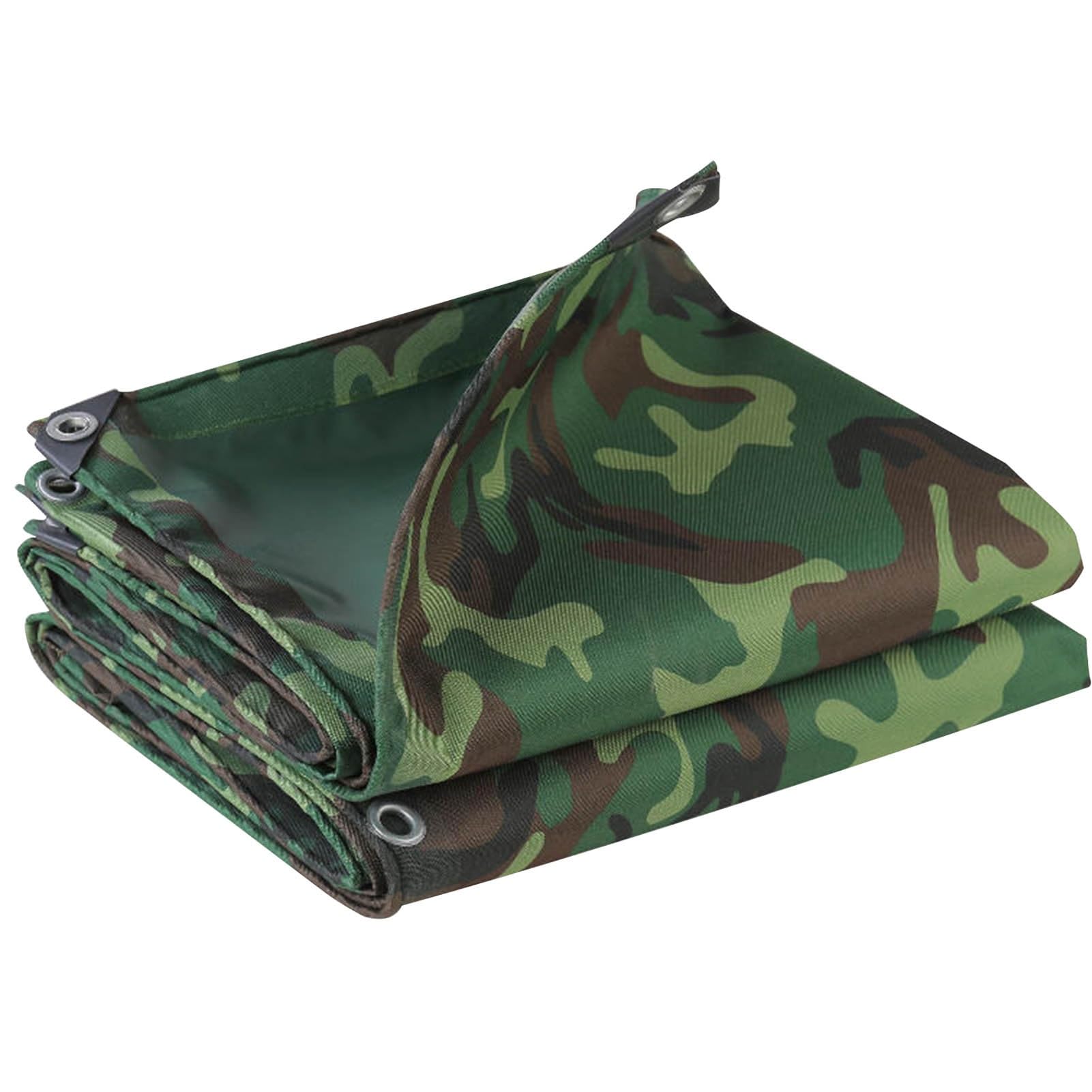 Lona de PVC de camuflaje impermeable con ojales para techo coche piscina y suelo exterior