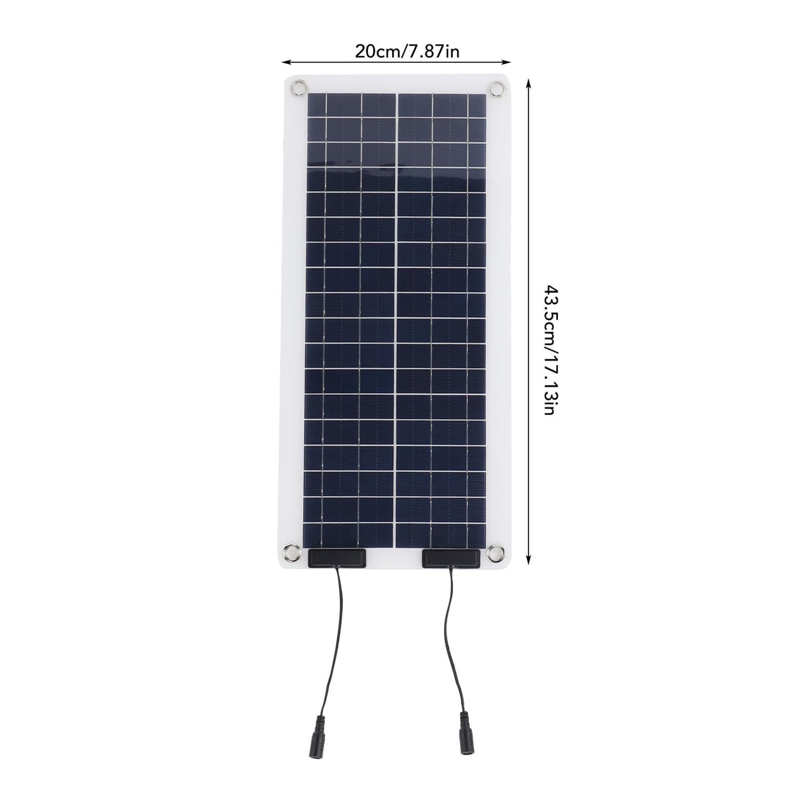 Caricabatterie a rete solare - Mantenitore della batteria impermeabile da | 100 W | Pannello solare a doppia uscita portatile, kit di ricarica affidabile con USB e clip per auto, alimentazione