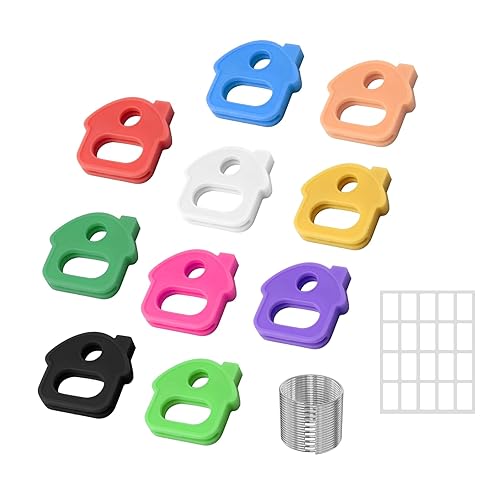 10 Pcs Key Covers Caps, 1 Inch Key Identifiers with