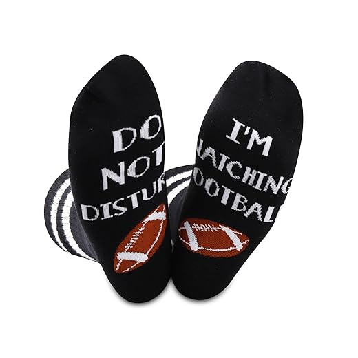 Funny sport socks do not disturb i'm watching football noveltygift for football fans husband dad (watching football ca)
