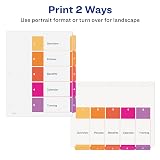 Avery® Table of Contents Dividers, 5-Tab, Multicolor, 3 Sets – view 3