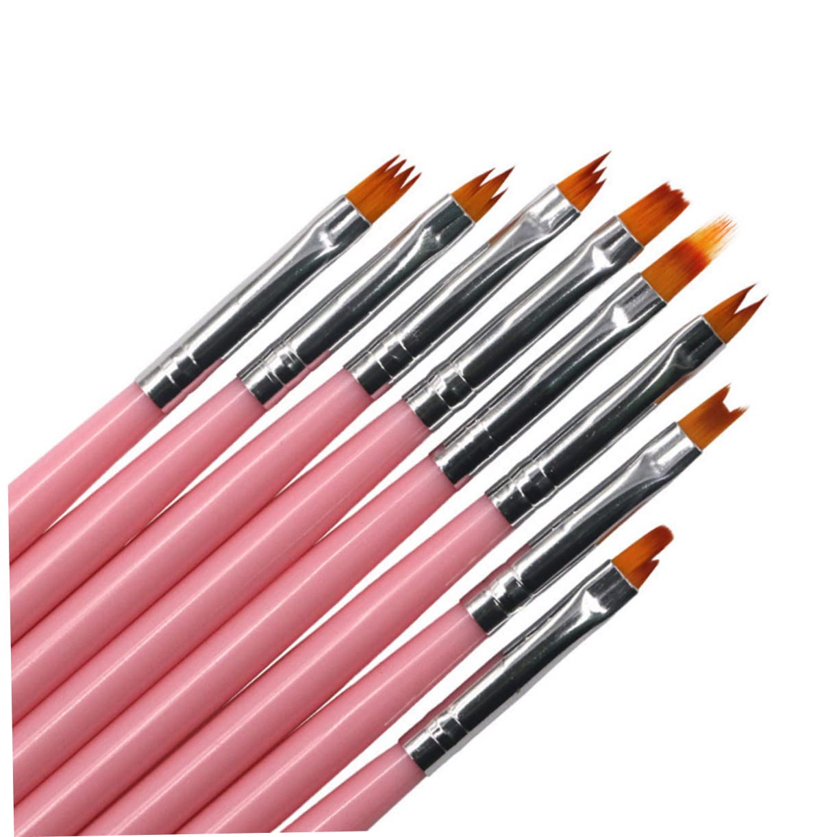 FRCOLOR 24pezzi Pennelli Per Manicure Con Manico Strumenti Professionali Per Nail Art Kit Completo Per Decorazione Unghie Per Casa e Salone