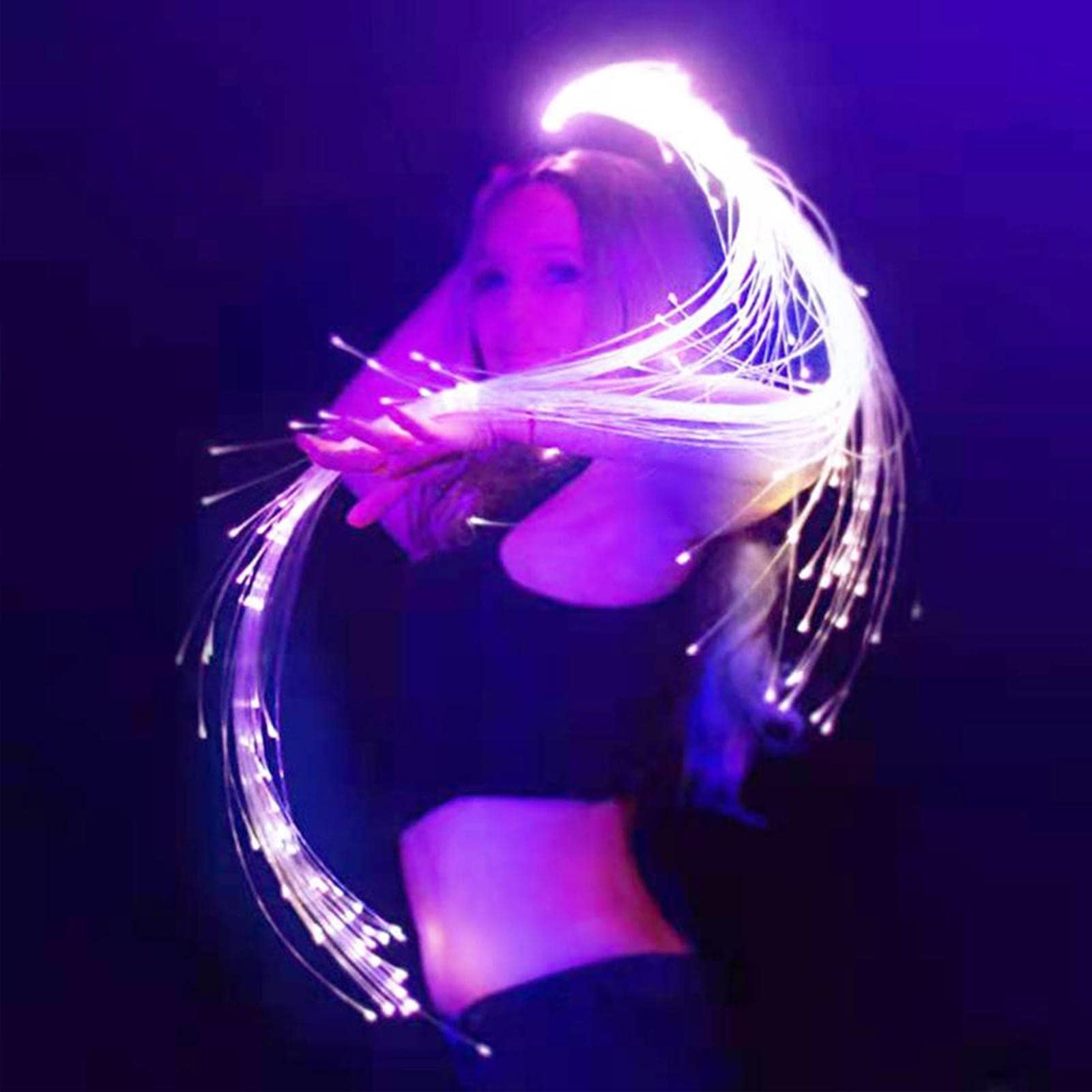 Fouet LED Lumineux – 6 Mètres Rechargeable – 23 Effets De Couleur – Pour Festivals, Fêtes, Spectacles – Danse Et Arts Du Feu - 14