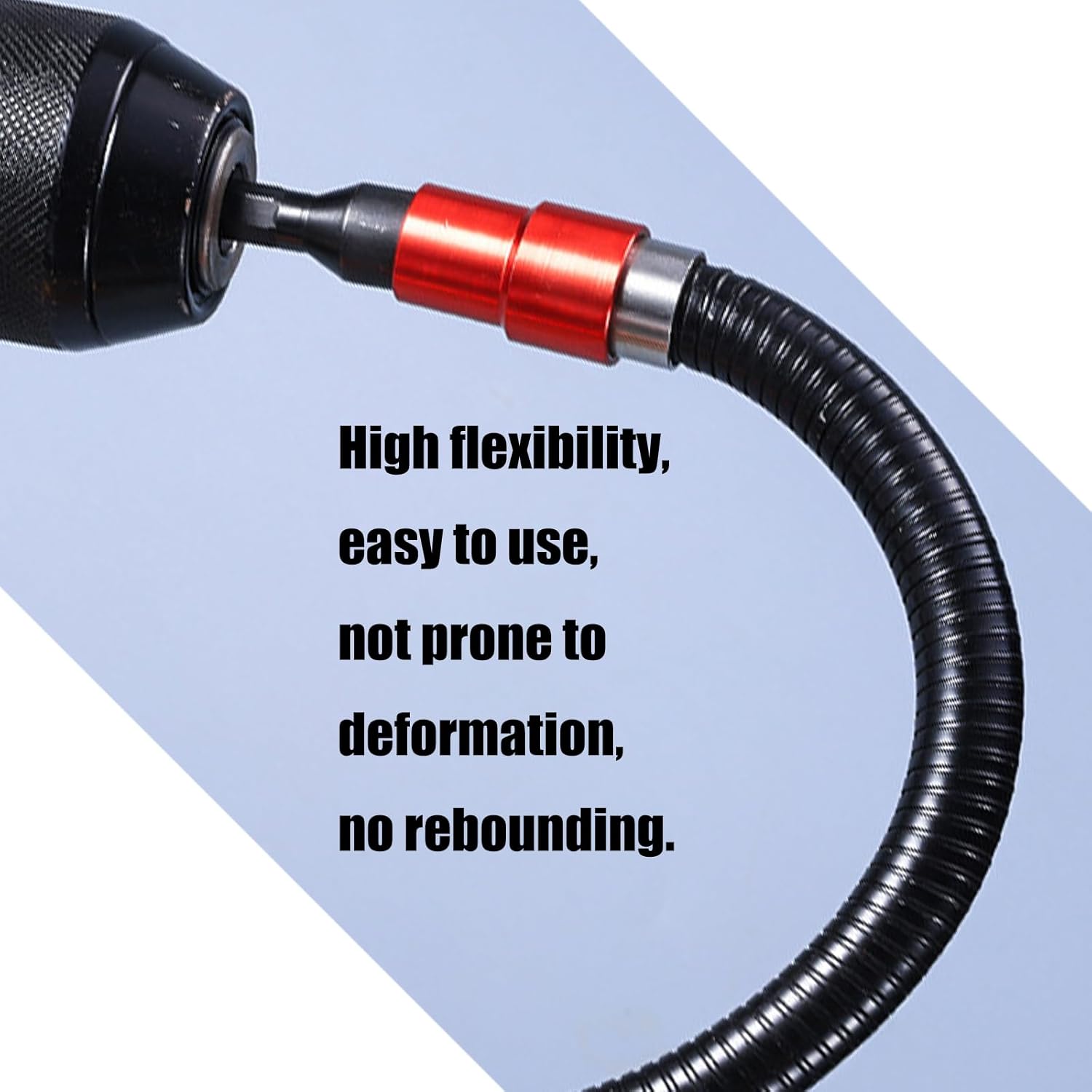 Locking Angled Drill Adapter with Secure Quick Releases Latches Adjustable Buckles Bit Extension Tool for Confined Areas Buckles Drill Bit Holders