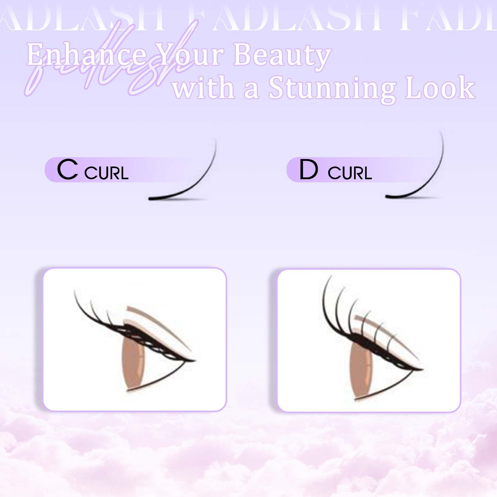 Volumen Ruso 10D 0.07mm C Curl 15mm Prefabricados Extensiones de Pestañas Volume Lashes Extension Ruso Pestañas — view 81