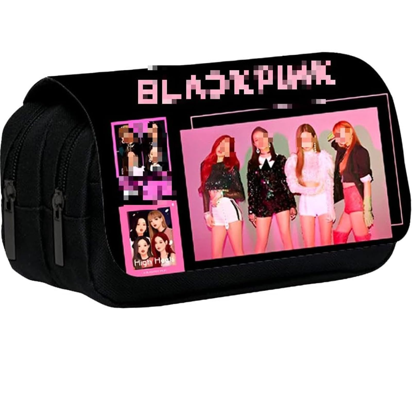Trousse à crayons BlackPink - Motif étoile coréenne - Grande capacité - Pour enfant, adolescent, étudiant, bureau, fournitures d