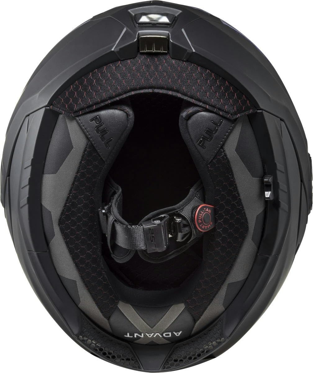 LS2, Casco Modular Moto ADVANT X Solid Mat Black, M