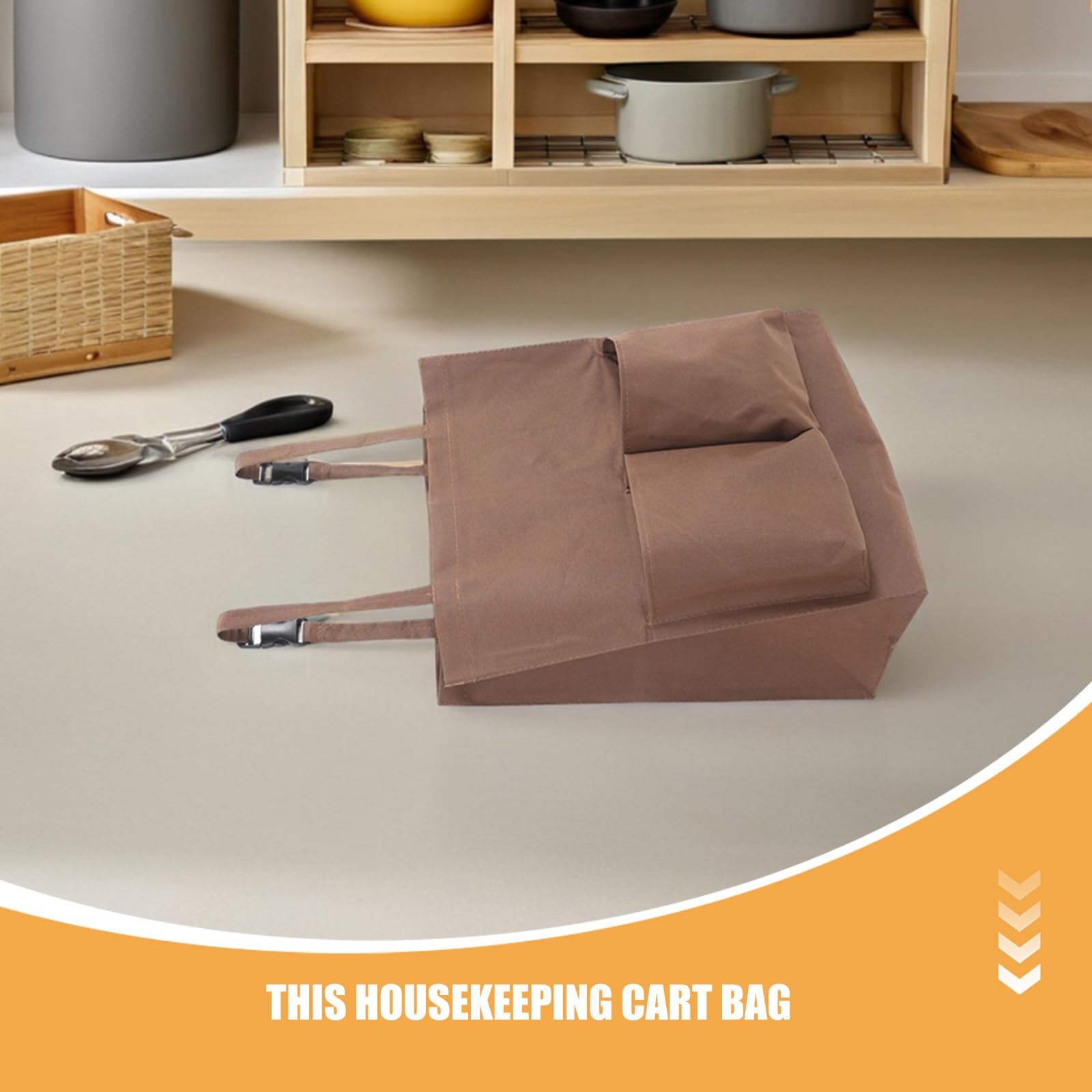 GLEAVI 4 bolsas para carrito de limpieza: organizador para carrito utilitario - Bolsa de repuesto para comercial para clasificar productos de limpieza 17.68x15.72x7.86"