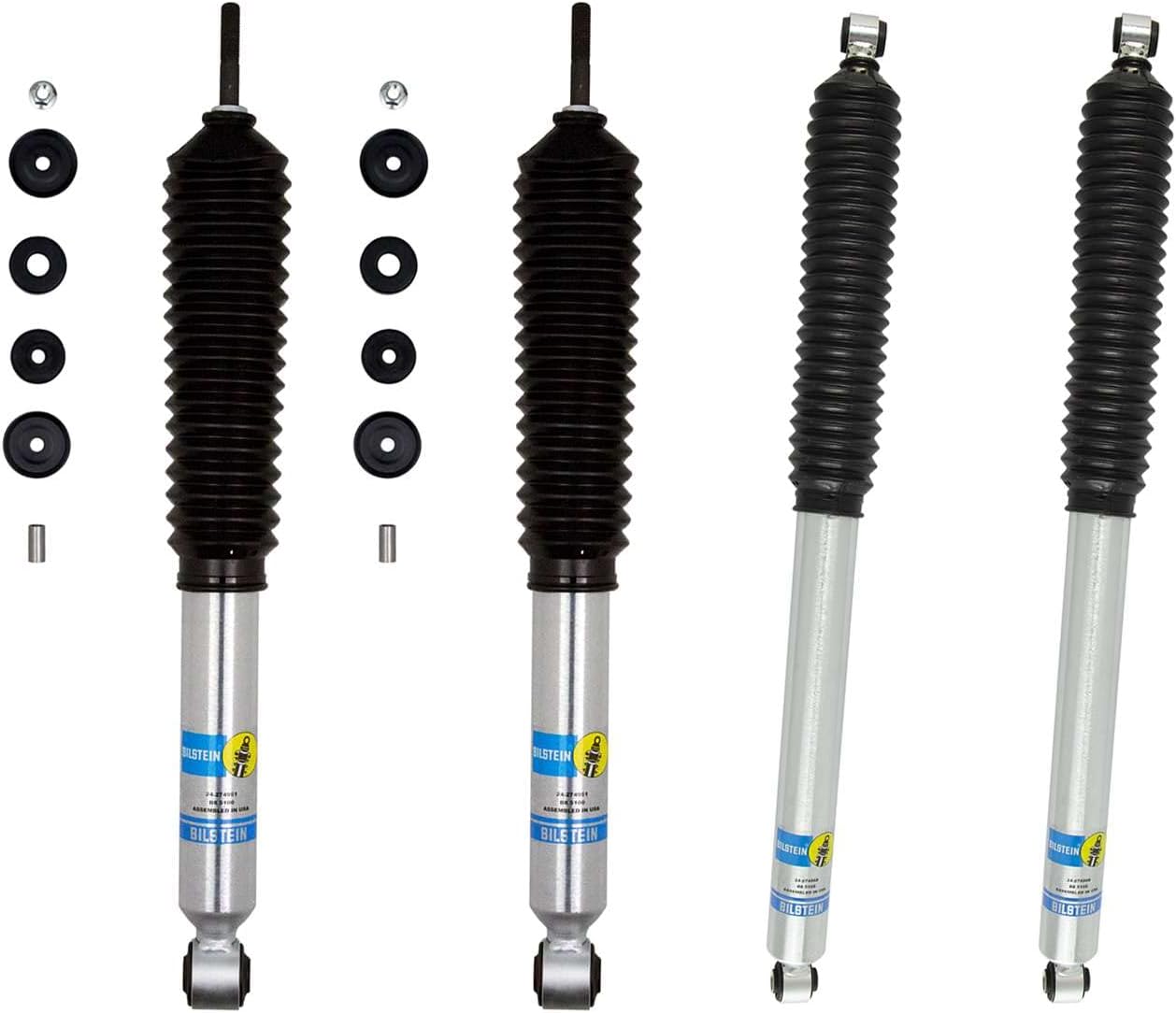 Bilstein 5100 Front & Rear Mono-tube Shocks 2017-2024 F-250/F-350