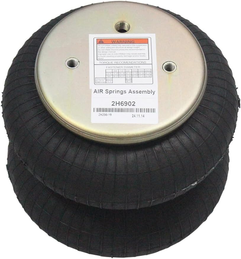 Air Suspension Spring Assembly Compatible with Contitech FD200-19 310 For Firestone W01-358-6902 W01-358-6935 For Goodyear 2B9-201